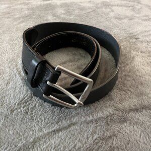 Banana Republic Gray Black Leather Belt Men's size 40